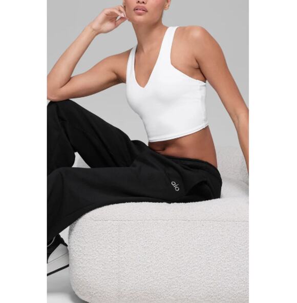 ALO Yoga Other - Alo Yoga White Airbrush Real Bra Tank Size Size XS
